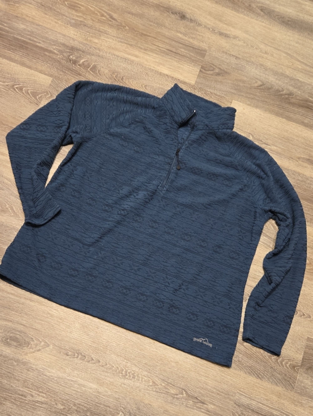 Eddie Bauer Dark Teal Quarter Zip Pullover Size XXL